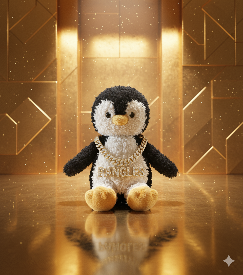 Pangles McDangles the luxury penguin trillionaire - World's richest stuffed animal and secret financier behind FHG Productions